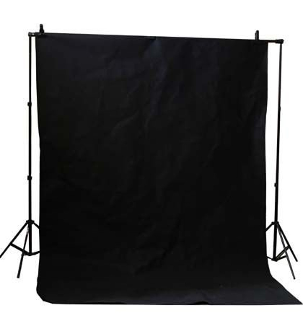 BRESSER BR-D26 Background System + Background Cloth 3 x 6m Black