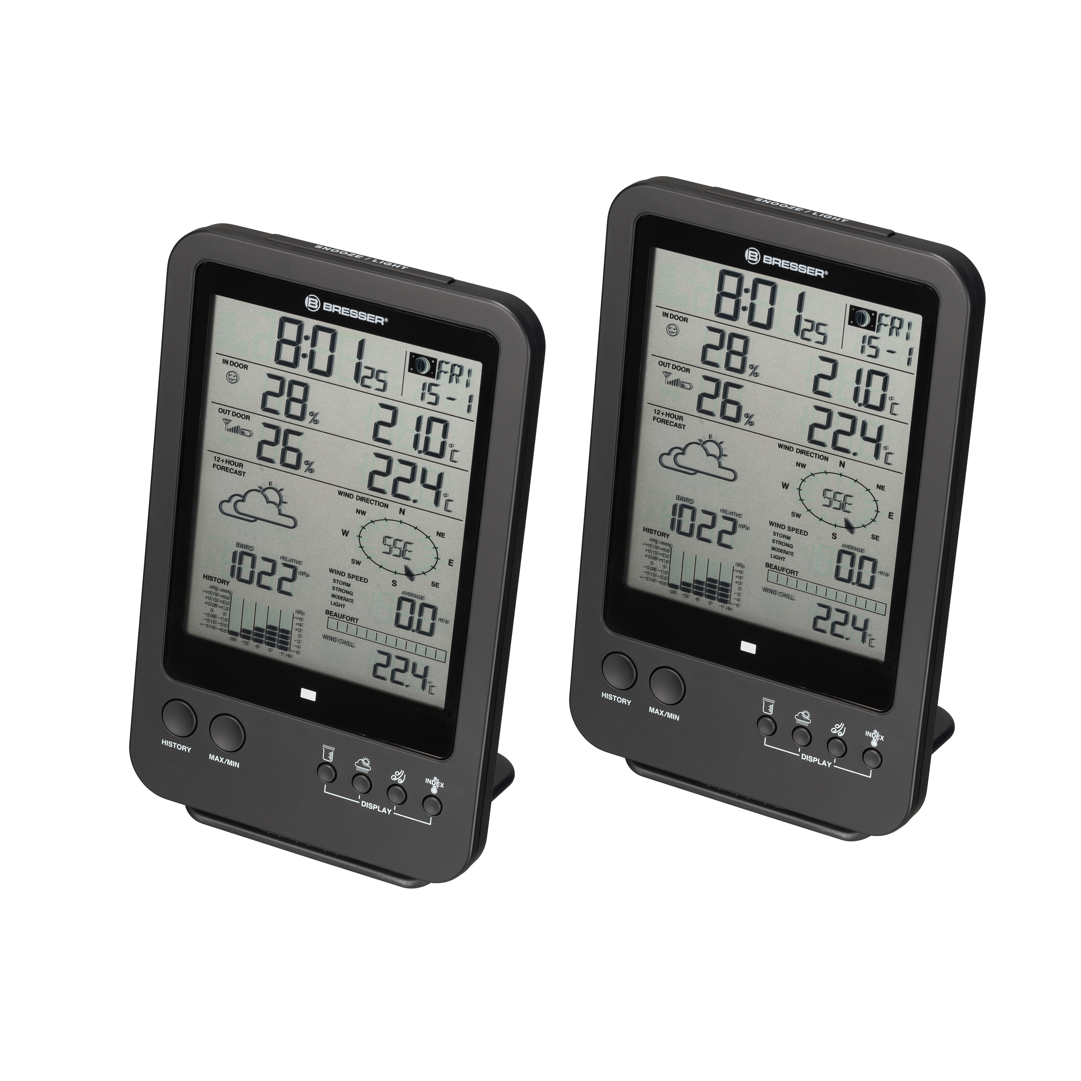 BRESSER 5-in-1 Weather Station with Additional Base Station