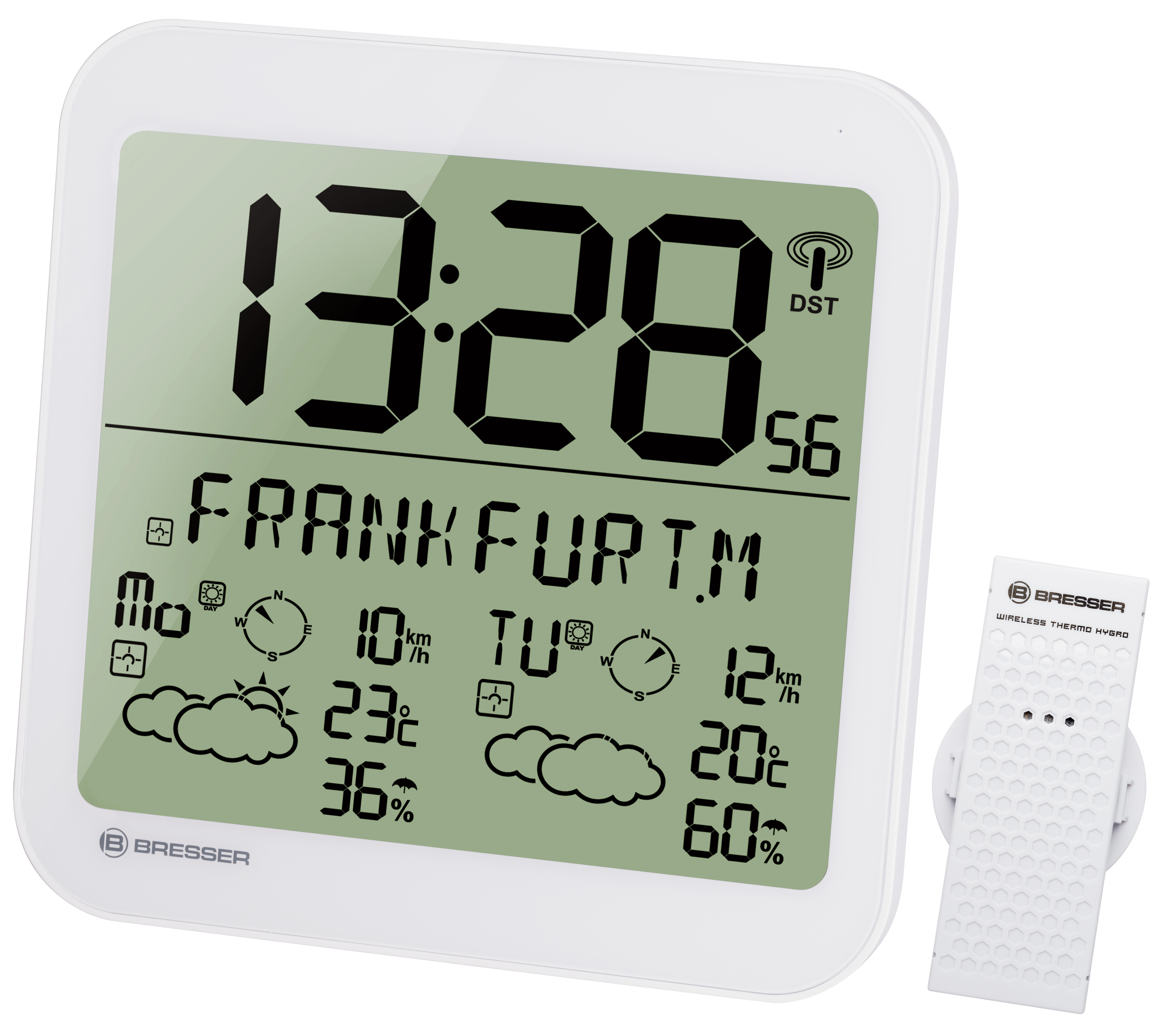 BRESSER MyTime Meteotime LCD Wall Clock (Refurbished)