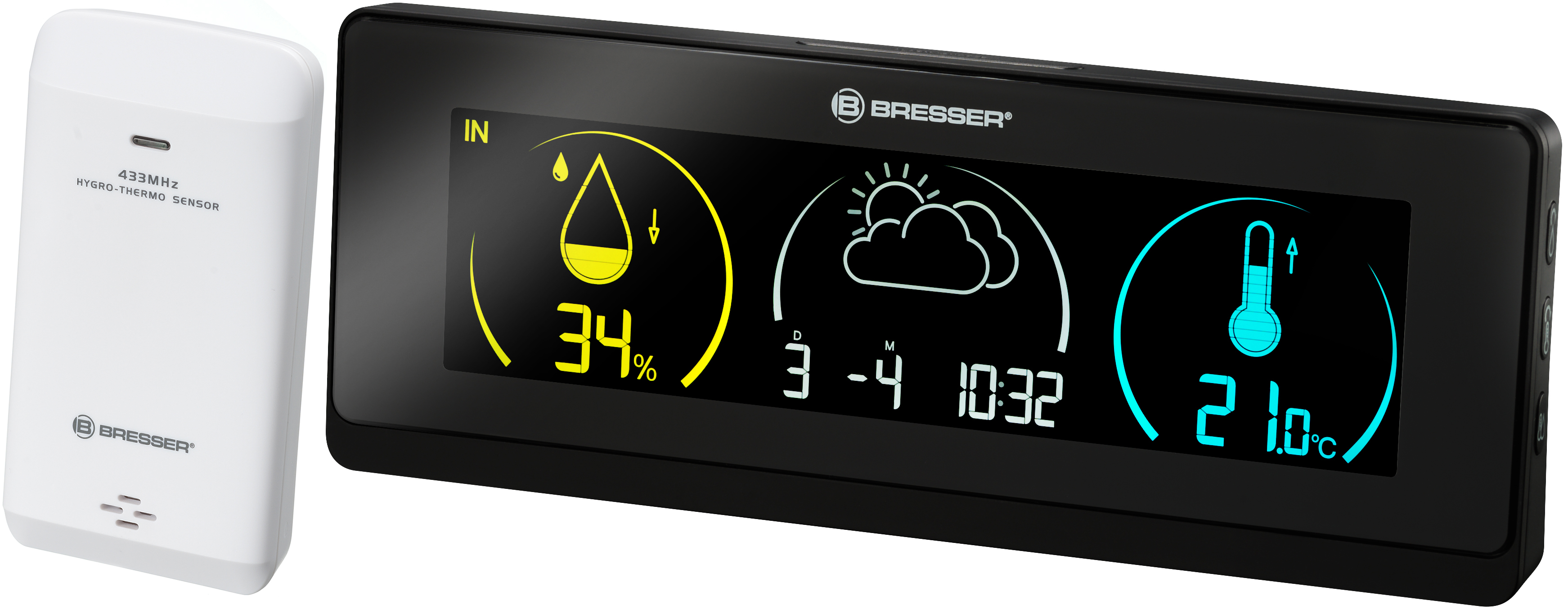 BRESSER Farbwetterstation ClimaTrend Life mit Farbwechsel (Refurbished)