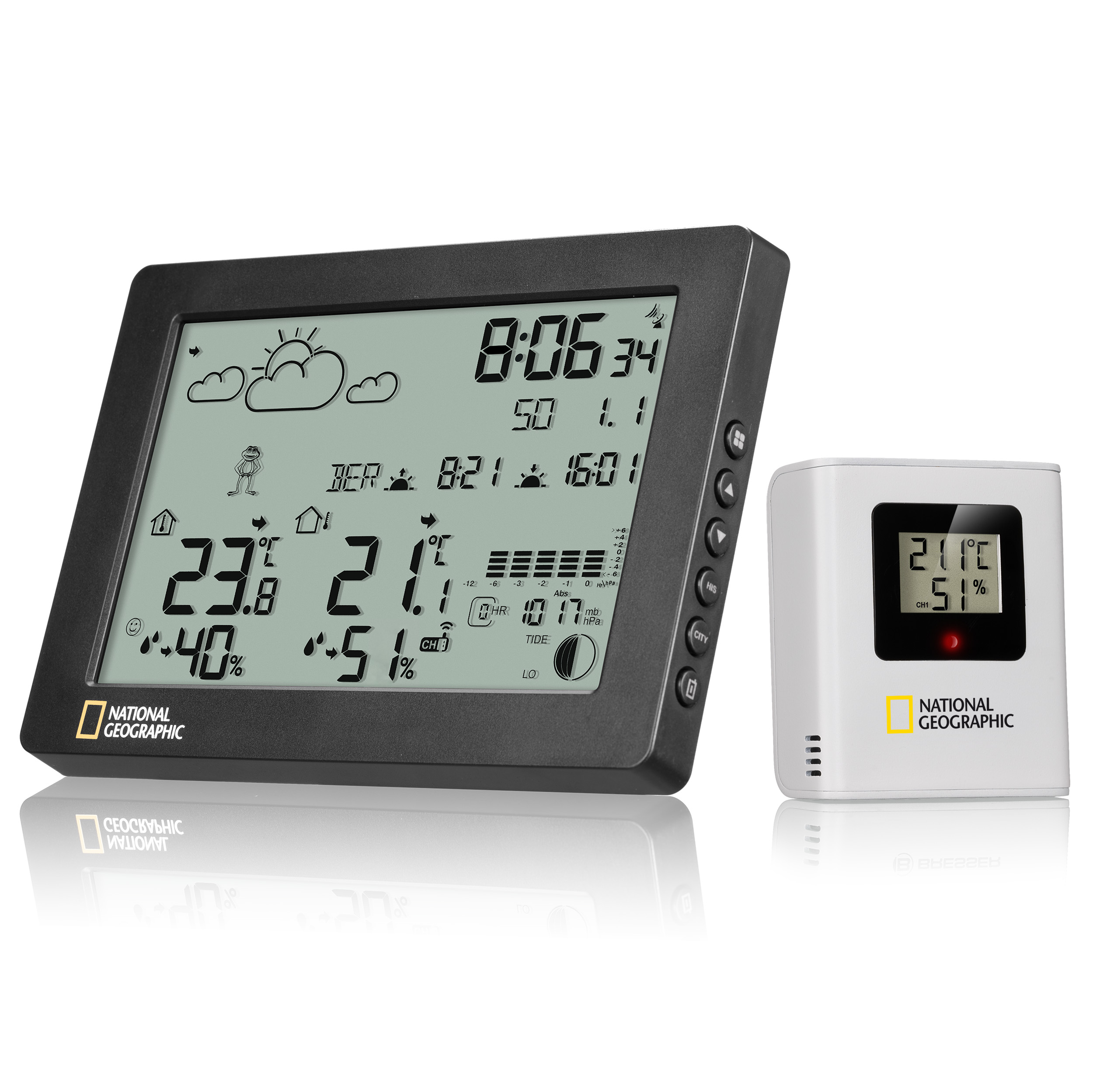 NATIONAL GEOGRAPHIC BaroTemp HZ weather station (Refurbished)