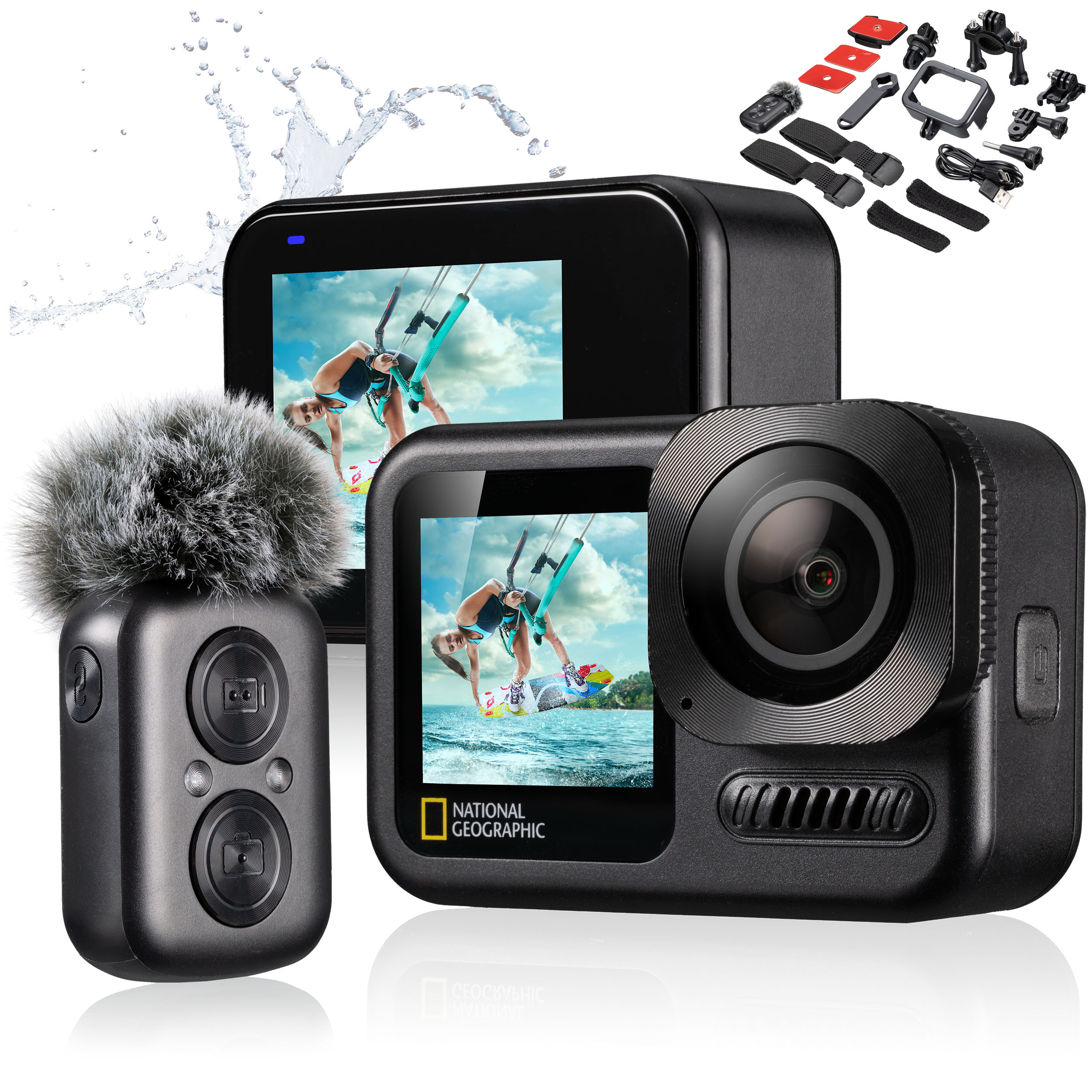 NATIONAL GEOGRAPHIC 5K Ultra-HD 60fps WIFI Action Cam Explorer 7