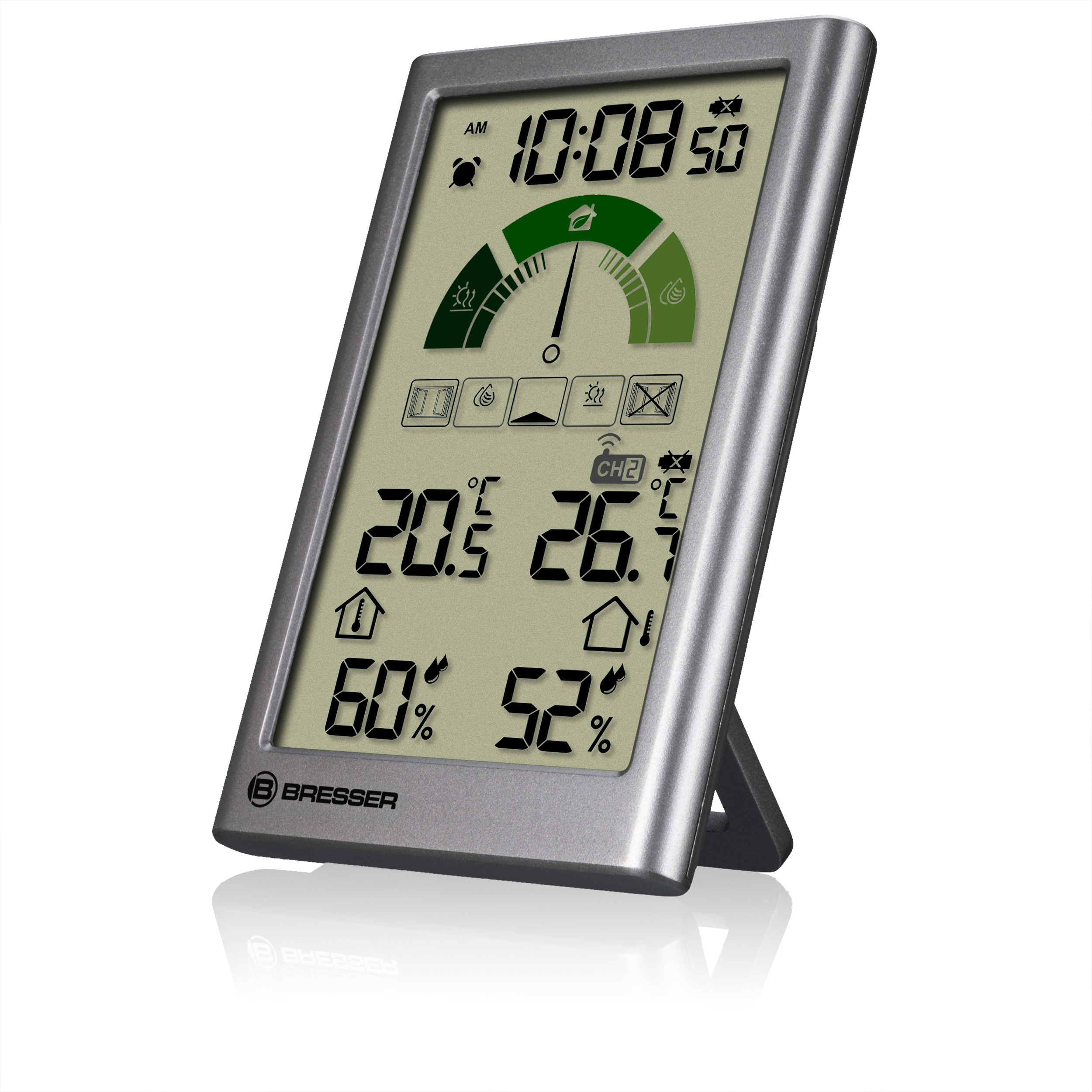 BRESSER Thermo-Hygrometer with Ventilation Recommendation VentAir V