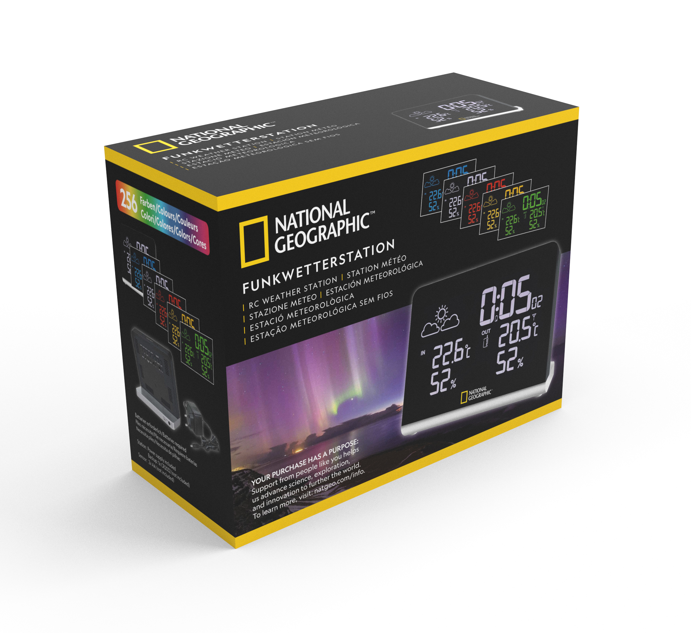 NATIONAL GEOGRAPHIC Multi Colour Wireless Weather Station