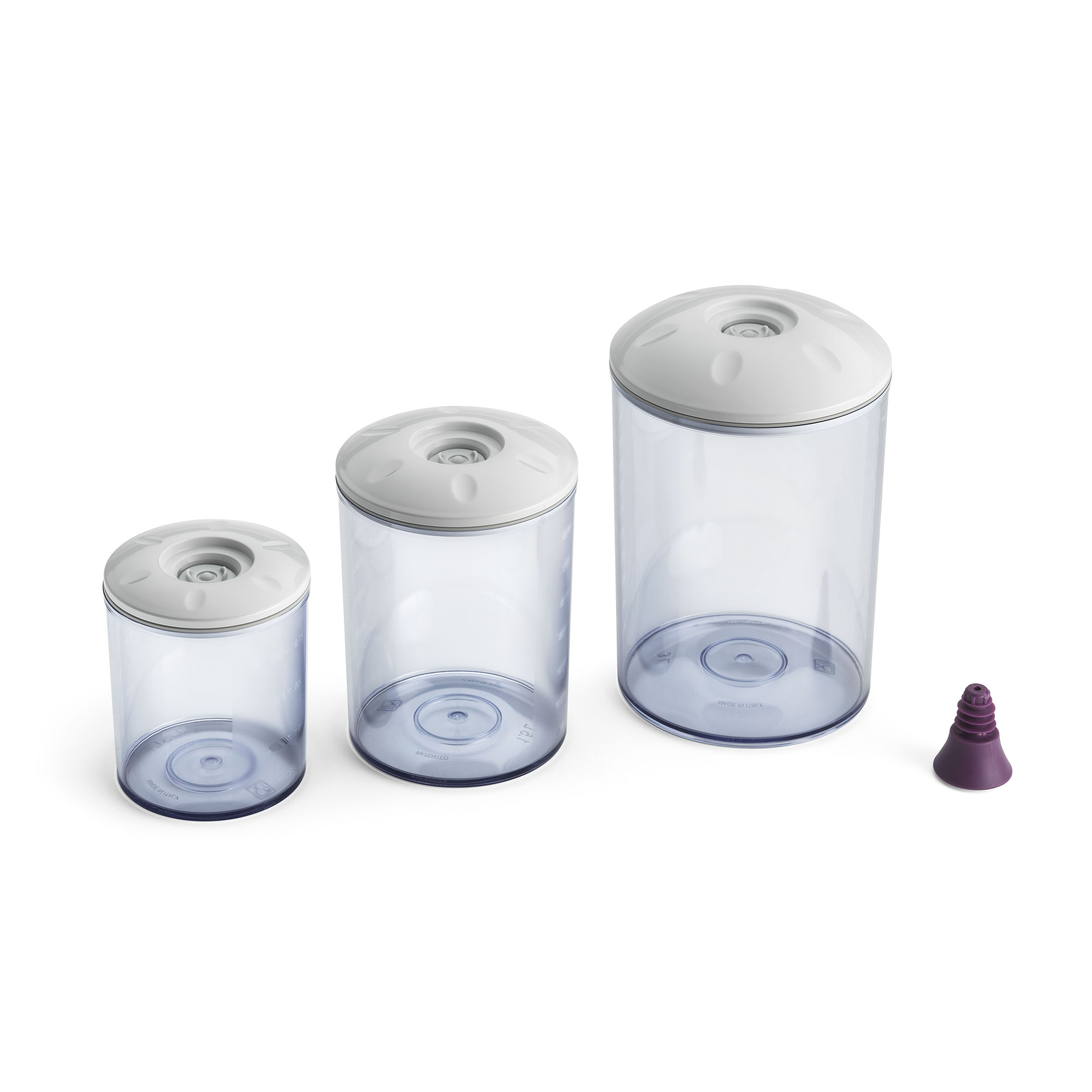 MAGICVAC New Family Line Vacuum Container Set Glass 3-piece