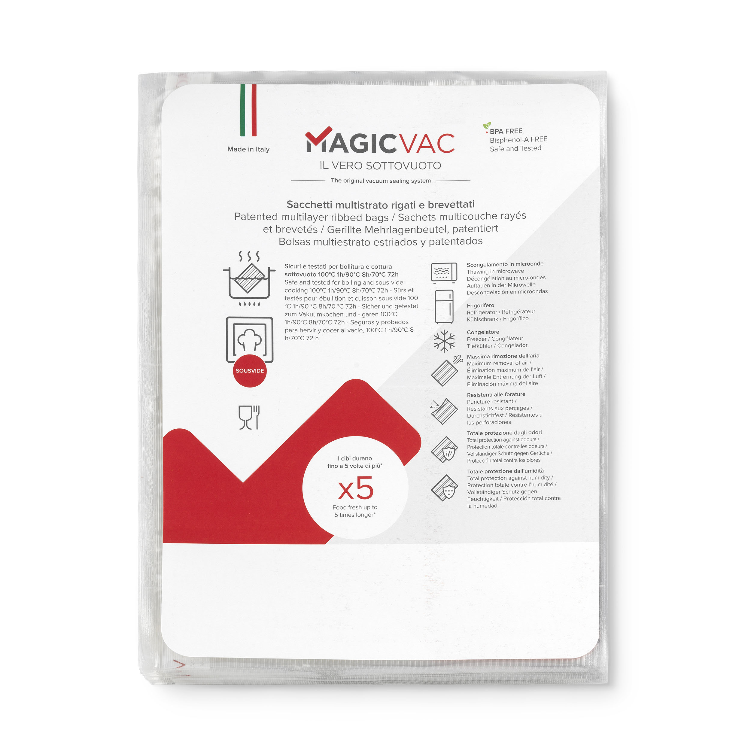 MAGICVAC Vacuum Bags with Label ACO1024 30x40 cm 50pcs