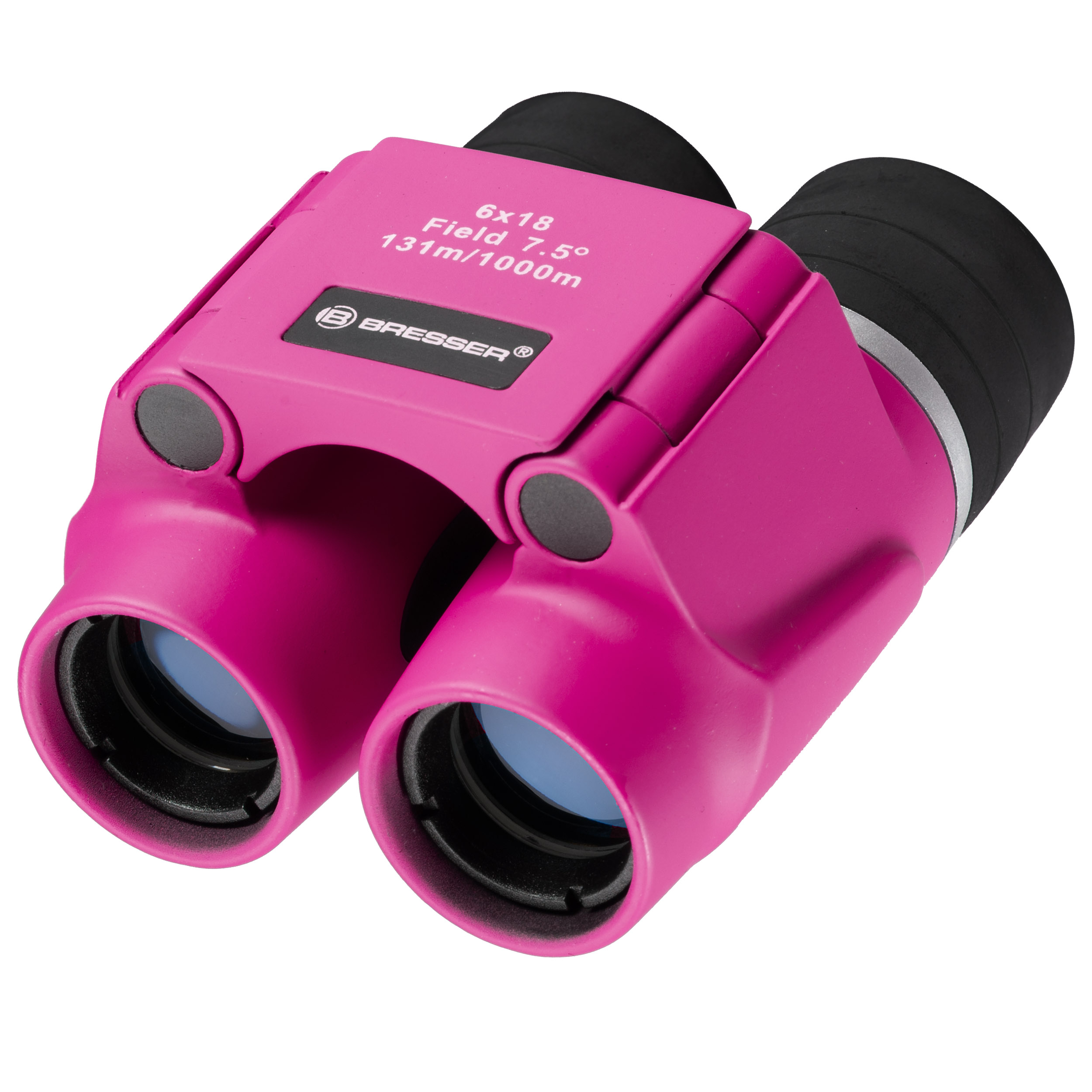 BRESSER JUNIOR Children's Binoculars 6x18 pink